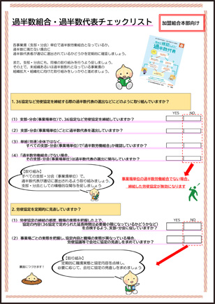 過半数労働組合・過半数代表者チェックリスト【単組本部向け】
